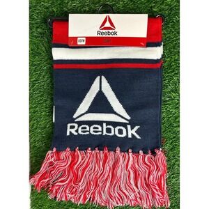 New Reebok Rally Scarf  Red White Blue With Logo OSFM